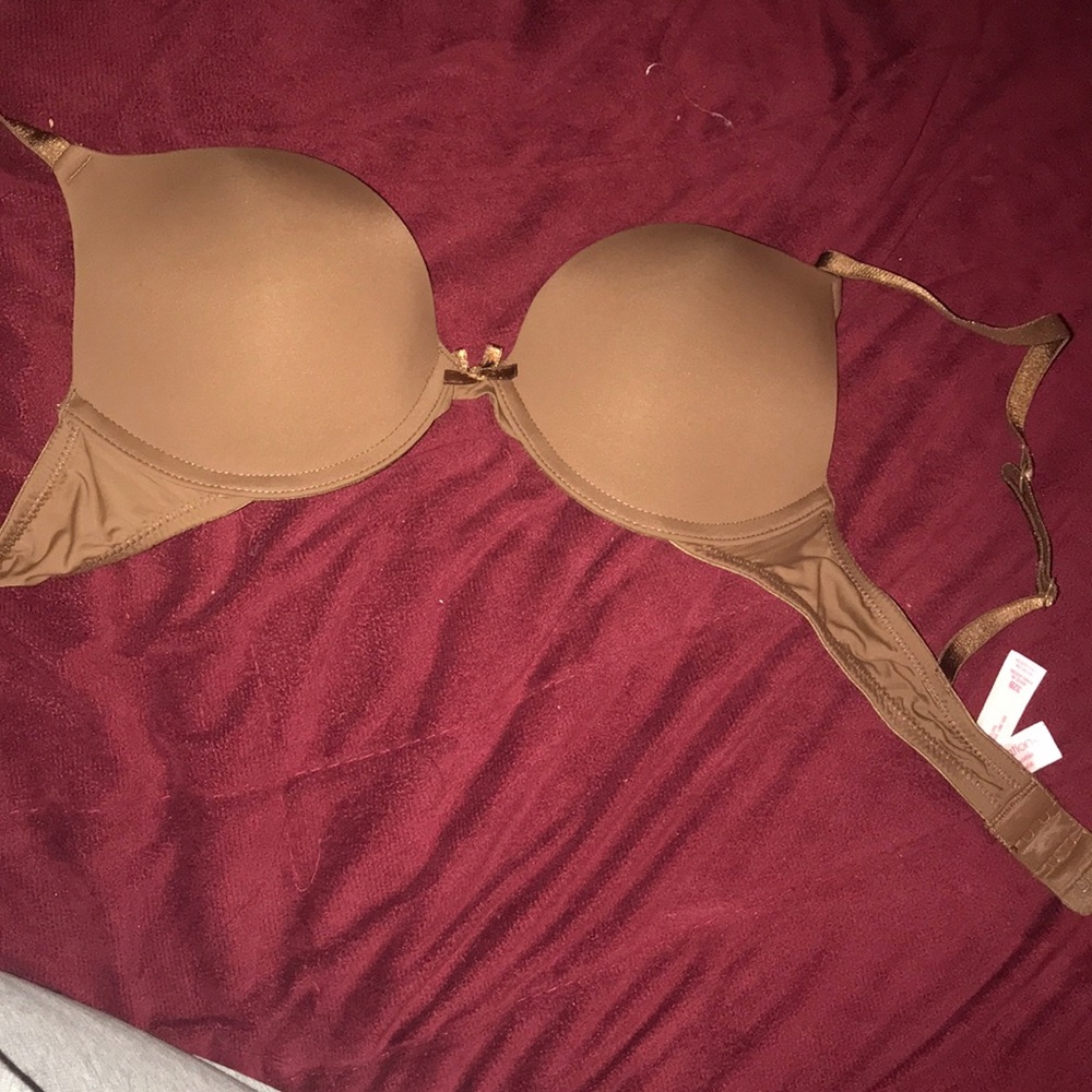 Brown target bra